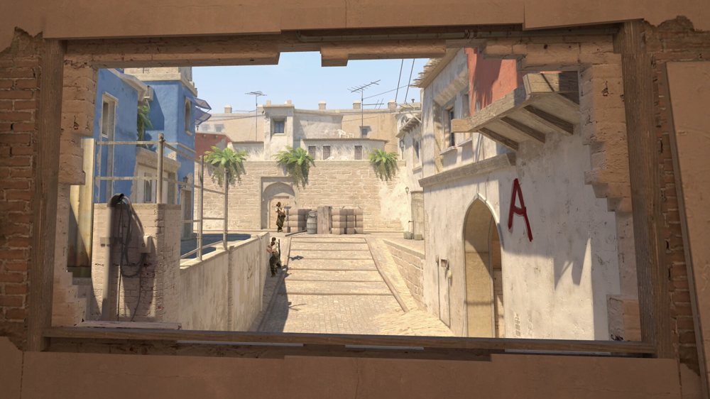 Mirage A site in Counter-Strike 2