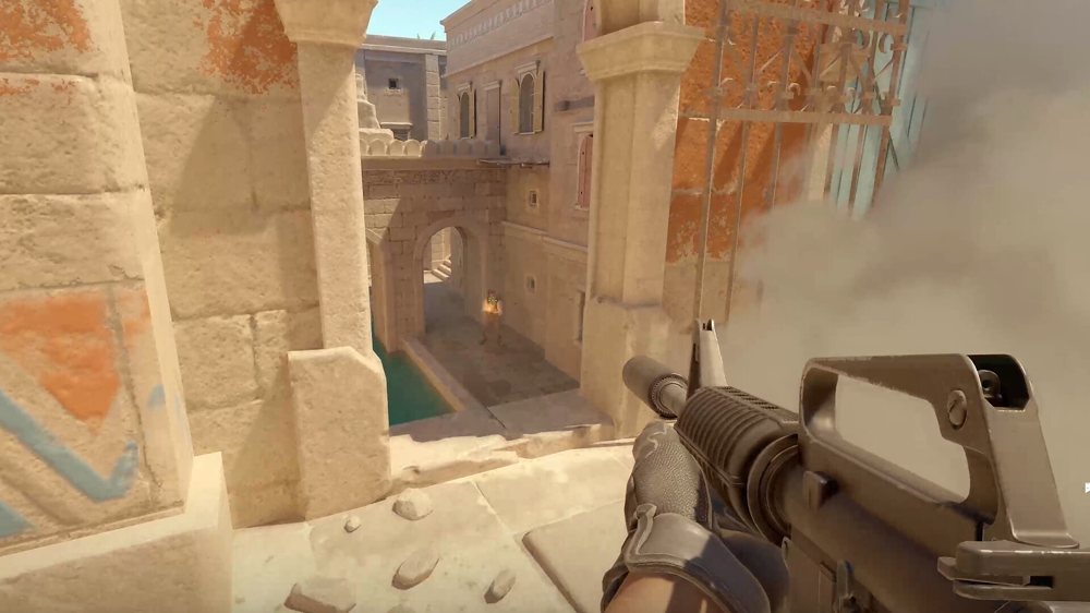 First person view on Mirage A palace in Counter-Strike 2